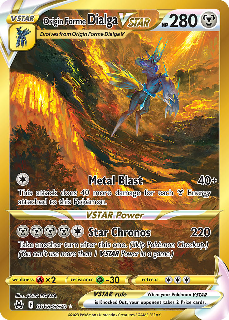 Origin Forme Dialga VSTAR - Crown Zenith (Secret Rare) [CRZ-GG68] English / Near Mint / Normal