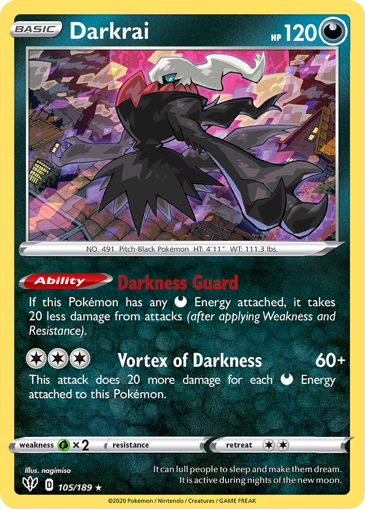 Darkrai⁣ - Darkness Ablaze⁣ (Holo Rare)⁣ [105]