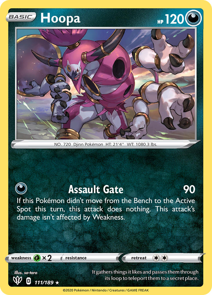 Hoopa⁣ - Darkness Ablaze⁣ (Holo Rare)⁣ [111] English / Near Mint / Normal