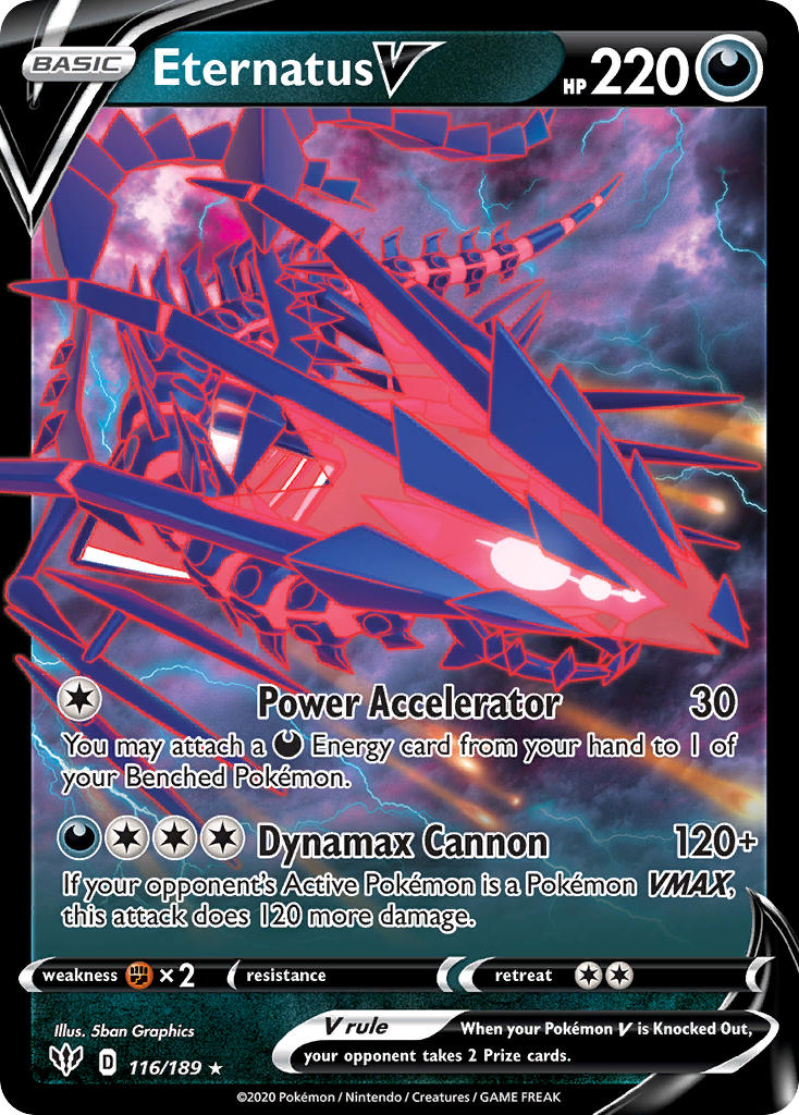 Eternatus V⁣ - Darkness Ablaze⁣ (Ultra Rare)⁣ [116] English / Near Mint / Normal