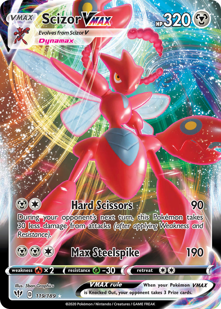 Scizor VMAX⁣ - Darkness Ablaze⁣ (Ultra Rare)⁣ [119] English / Near Mint / Normal
