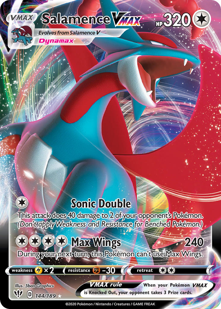 Salamence VMAX⁣ - Darkness Ablaze⁣ (Ultra Rare)⁣ [144] English / Near Mint / Normal