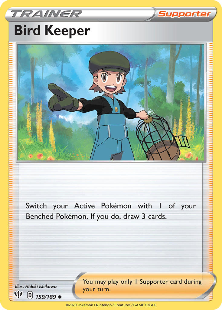 Bird Keeper⁣ - Darkness Ablaze⁣ (Uncommon)⁣ [159] English / Near Mint / Reverse-Holo Normal