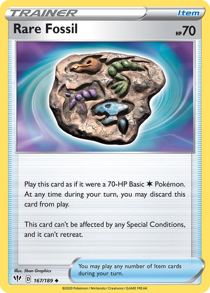 Rare Fossil⁣ - Darkness Ablaze⁣ (Uncommon)⁣ [167] English / Near Mint / Normal