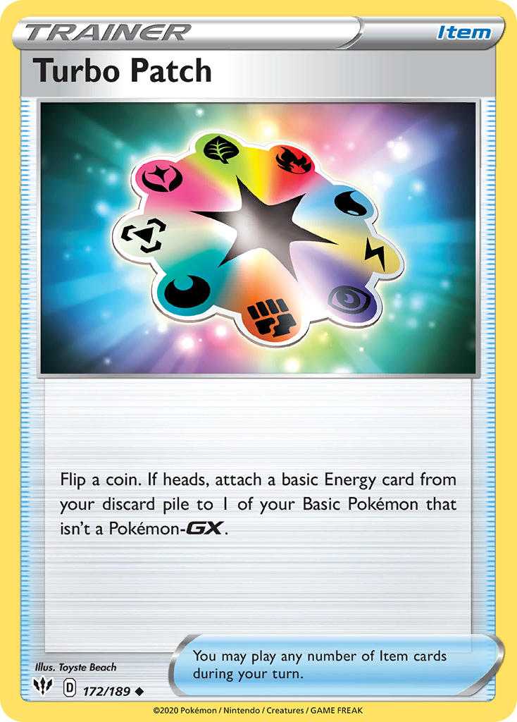 Turbo Patch⁣ - Darkness Ablaze⁣ (Uncommon)⁣ [172] English / Near Mint / Normal