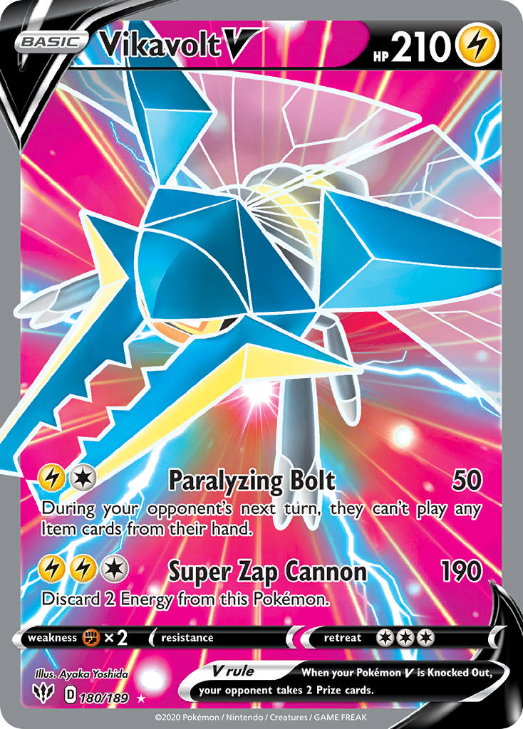 Vikavolt V⁣ - Darkness Ablaze⁣ (Ultra Rare)⁣ [180] English / Near Mint / Normal