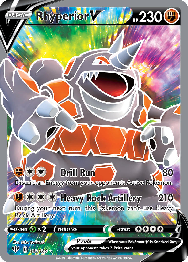 Rhyperior V⁣ - Darkness Ablaze⁣ (Ultra Rare)⁣ [181] English / Near Mint / Normal