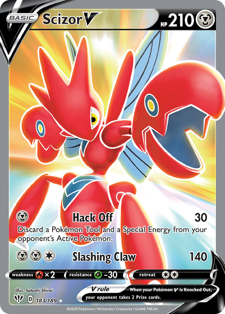 Scizor V⁣ - Darkness Ablaze⁣ (Ultra Rare)⁣ [183] English / Near Mint / Normal
