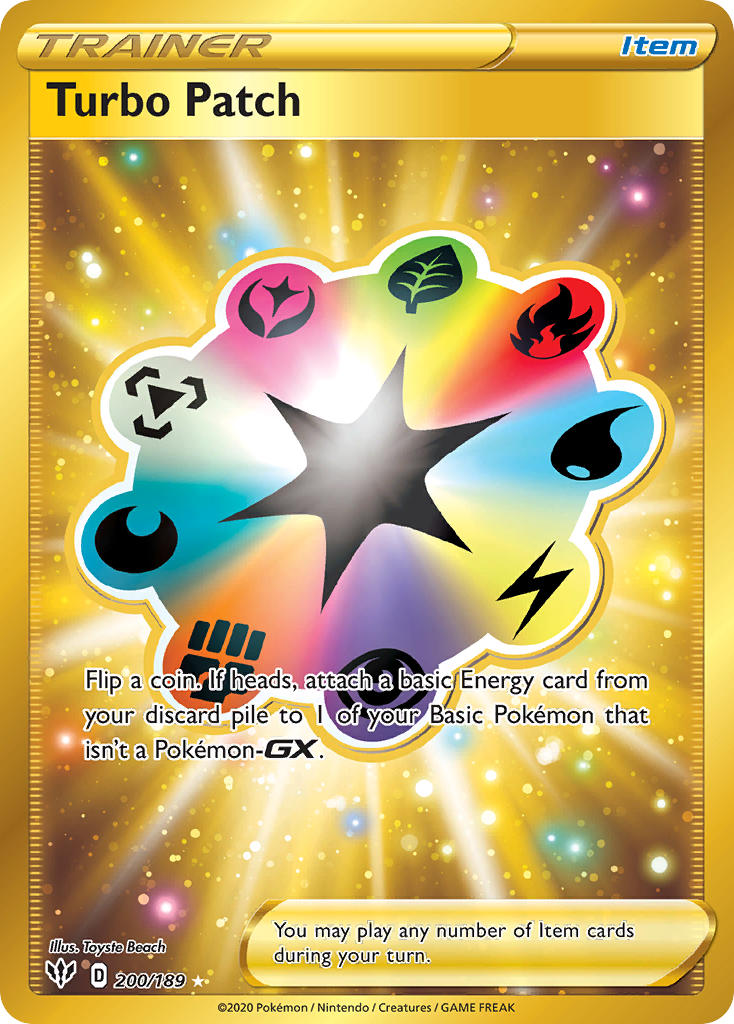 Turbo Patch⁣ - Darkness Ablaze⁣ (Secret Rare)⁣ [200] English / Near Mint / Normal