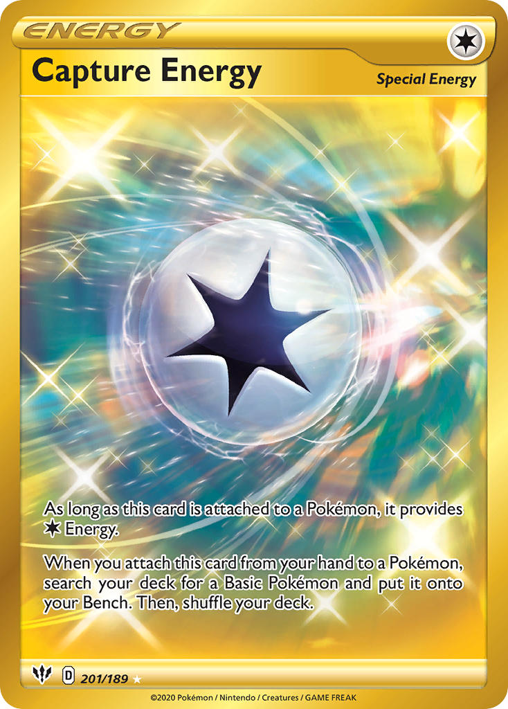 Capture Energy⁣ - Darkness Ablaze⁣ (Secret Rare)⁣ [201] English / Near Mint / Normal
