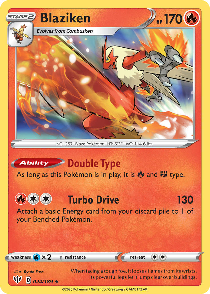 Blaziken⁣ - Darkness Ablaze⁣ (Holo Rare)⁣ [24] English / Near Mint / Normal