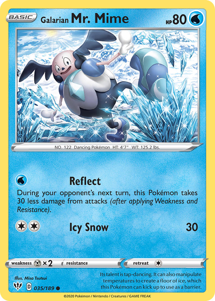 Galarian Mr. Mime⁣ - Darkness Ablaze⁣ (Common)⁣ [35] English / Near Mint / Normal