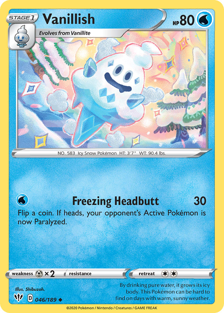 Vanillish⁣ - Darkness Ablaze⁣ (Uncommon)⁣ [46] English / Near Mint / Reverse-Holo Normal