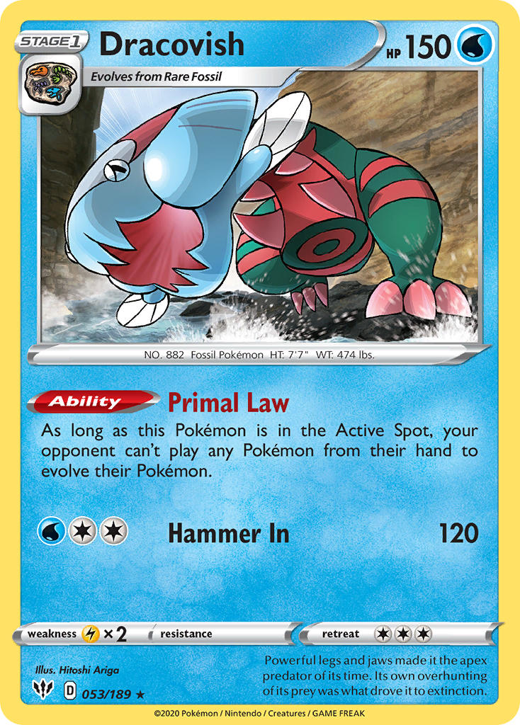 Dracovish⁣ - Darkness Ablaze⁣ (Holo Rare)⁣ [53] English / Near Mint / Reverse-Holo Normal