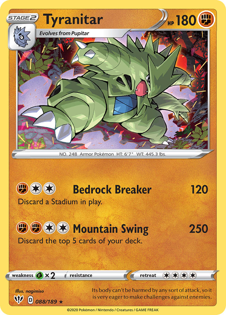 Tyranitar⁣ - Darkness Ablaze⁣ (Holo Rare)⁣ [88]