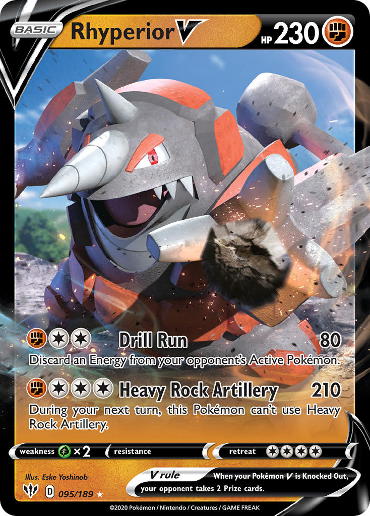 Rhyperior V⁣ - Darkness Ablaze⁣ (Ultra Rare)⁣ [95] English / Near Mint / Normal