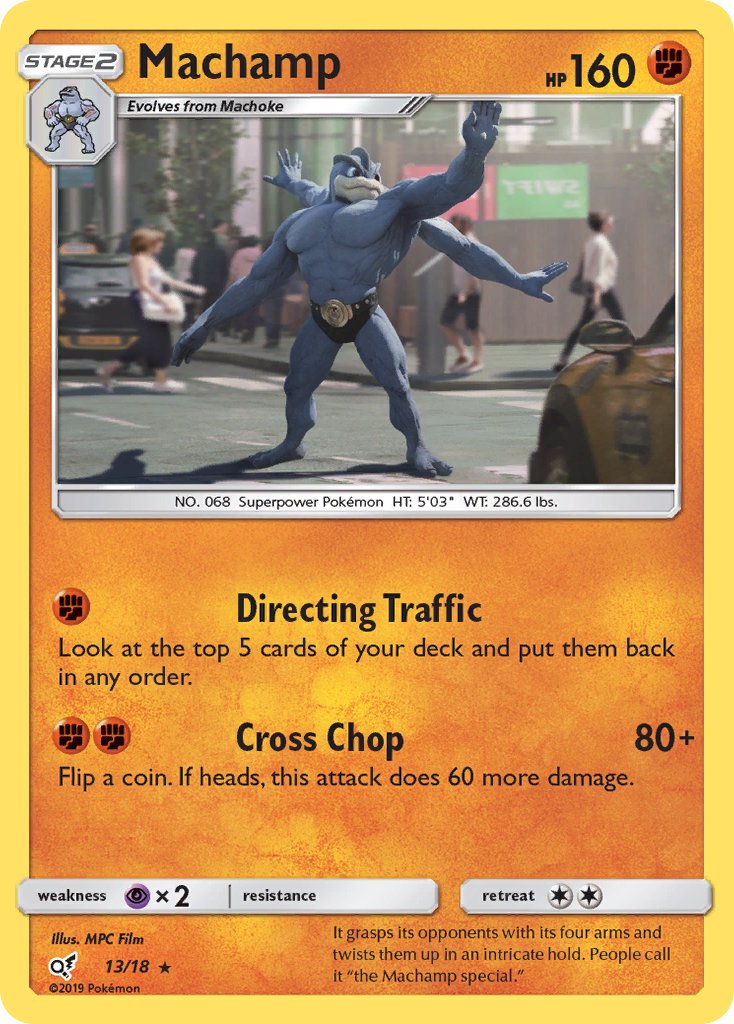 Machamp - Detective Pikachu (Rare) [DET-13] English / Near Mint / Normal