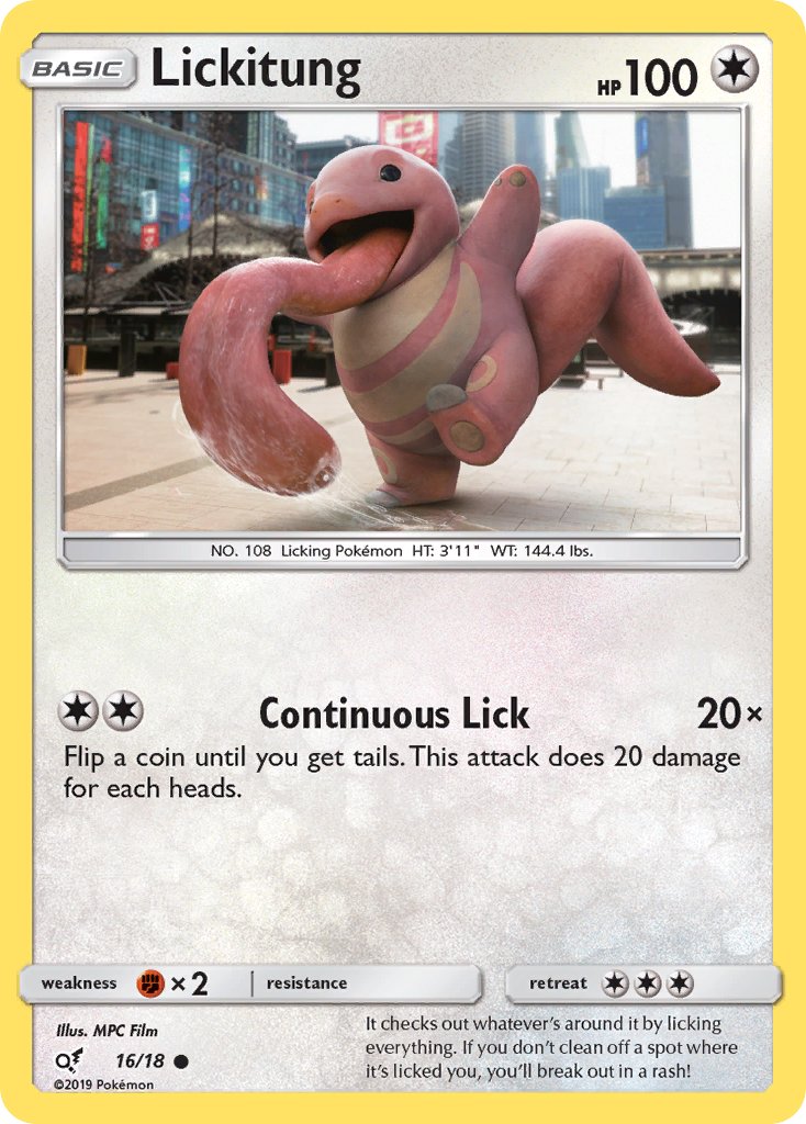 Lickitung - Detective Pikachu (Common) [DET-16] English / Excellent / Normal