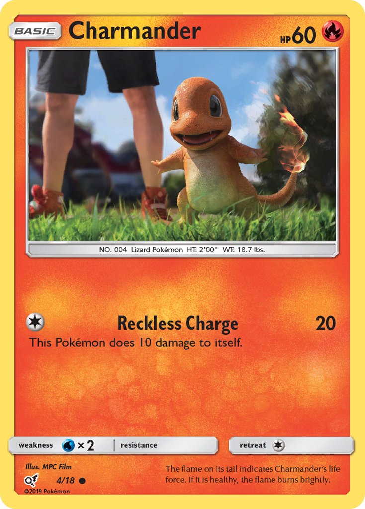 Charmander - Detective Pikachu (Common) [DET-4] English / Near Mint / Normal