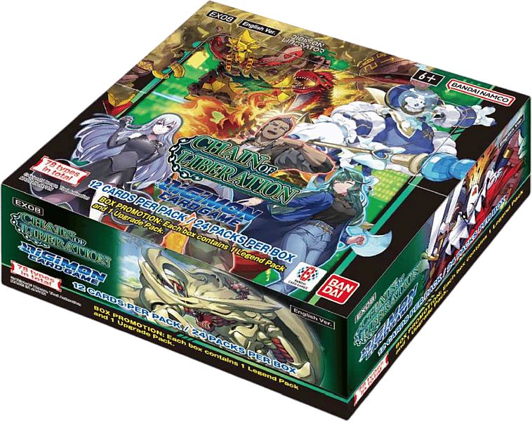Digimon Card Game EX08 Chain of Liberation Booster Display Box Kortspil