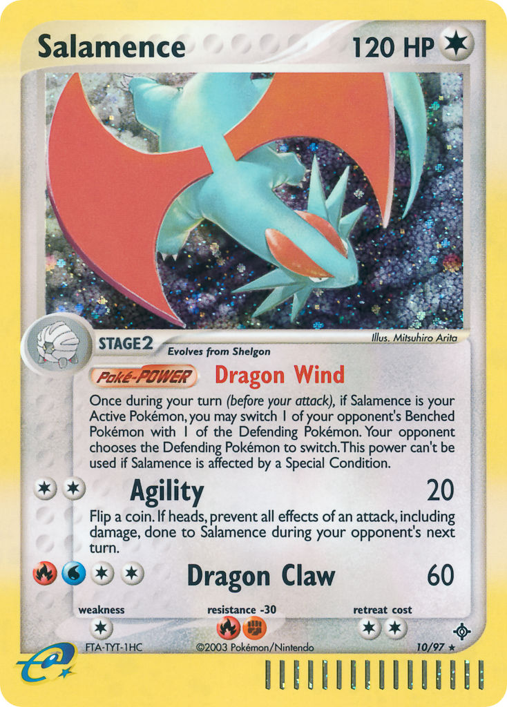 Salamence (Dragon Wind)⁣ - EX Dragon⁣ (Holo Rare)⁣ [10] English / Light Played / Normal