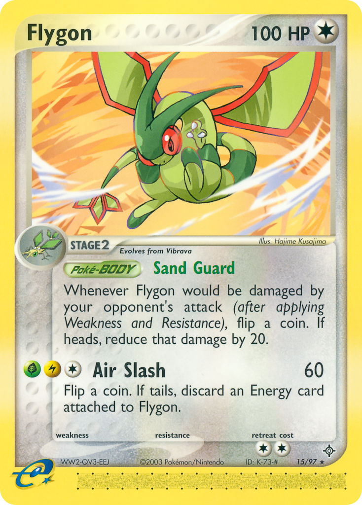 Flygon⁣ - EX Dragon⁣ (Rare)⁣ [15] English / Light Played / Normal