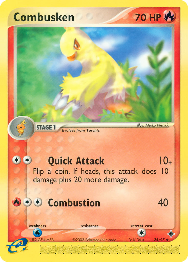 Combusken⁣ - EX Dragon⁣ (Uncommon)⁣ [25] English / Near Mint / Normal
