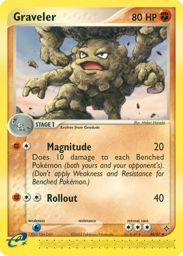 Graveler (Magnitude)⁣ - EX Dragon⁣ (Uncommon)⁣ [30] English / Near Mint / Reverse-Holo Normal