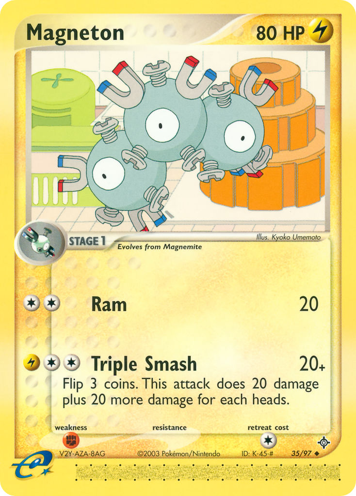 Magneton⁣ - EX Dragon⁣ (Uncommon)⁣ [35] English / Excellent / Reverse-Holo Normal