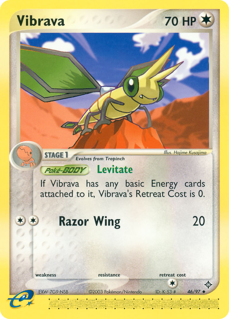 Vibrava⁣ - EX Dragon⁣ (Uncommon)⁣ [46] English / Excellent / Normal