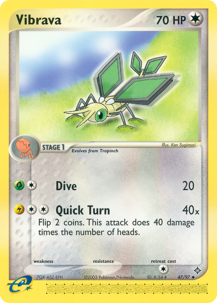 Vibrava⁣ - EX Dragon⁣ (Uncommon)⁣ [47] English / Excellent / Normal