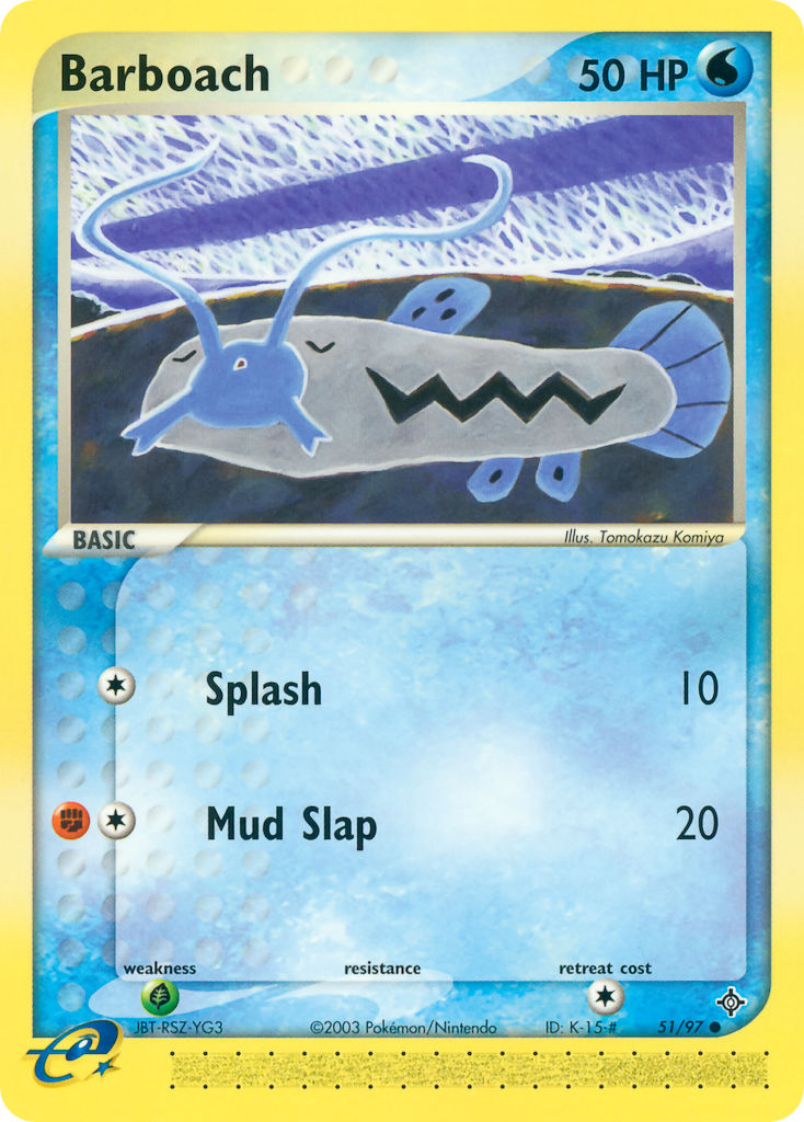 Barboach⁣ - EX Dragon⁣ (Common)⁣ [51] English / Good / Reverse-Holo Normal