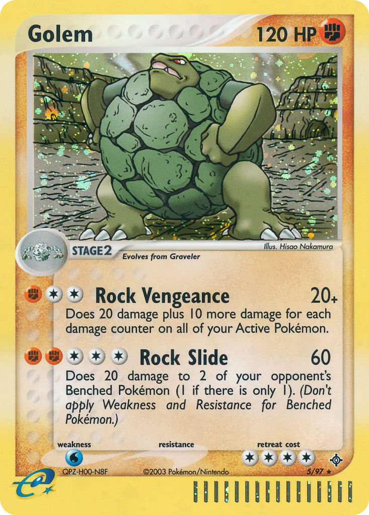 Golem⁣ - EX Dragon⁣ (Holo Rare)⁣ [5] English / Played / Normal