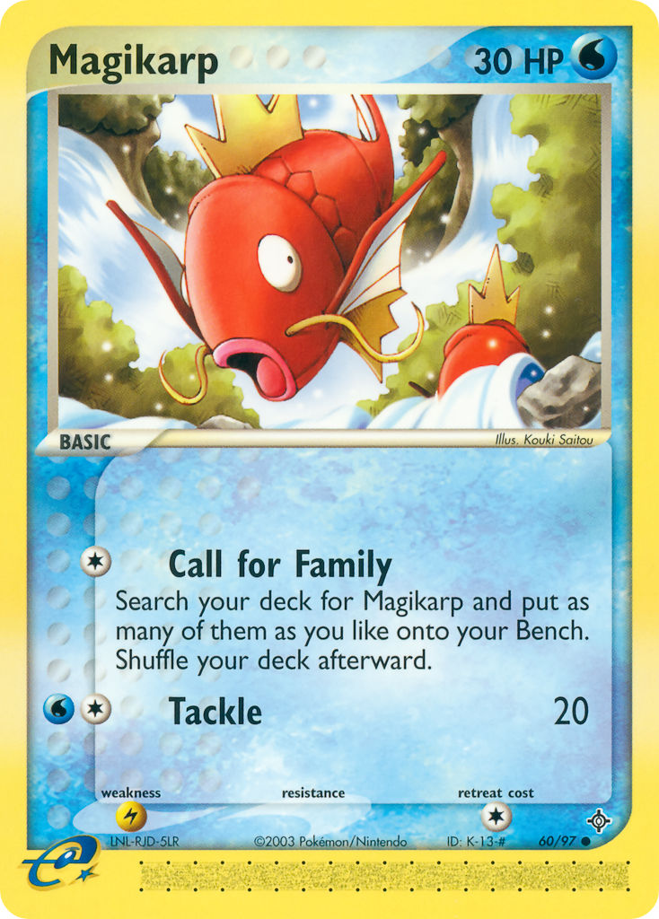 Magikarp⁣ - EX Dragon⁣ (Common)⁣ [60] English / Excellent / Reverse-Holo Normal