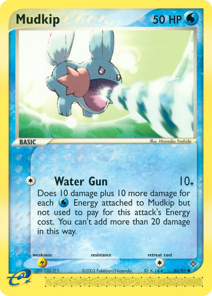 Mudkip⁣ - EX Dragon⁣ (Common)⁣ [65] English / Played / Normal