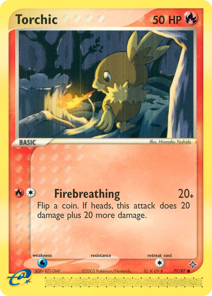 Torchic⁣ - EX Dragon⁣ (Common)⁣ [77] English / Excellent / Reverse-Holo Normal