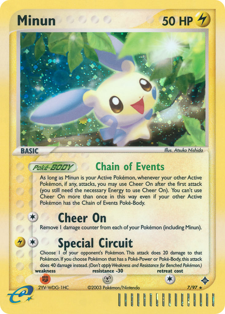 Minun⁣ - EX Dragon⁣ (Holo Rare)⁣ [7] English / Good / Normal