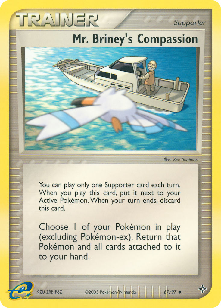 Mr. Briney's Compassion⁣ - EX Dragon⁣ (Uncommon)⁣ [87] English / Near Mint / Reverse-Holo Normal