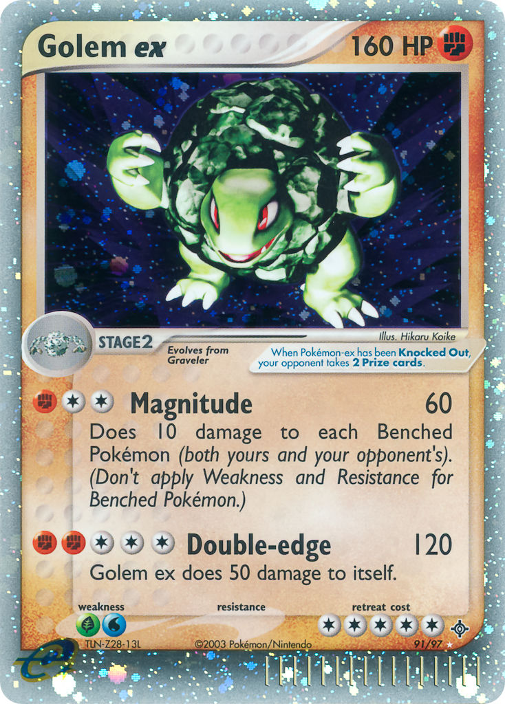 Golem ex⁣ - EX Dragon⁣ (Ultra Rare)⁣ [91] English / Played / Normal