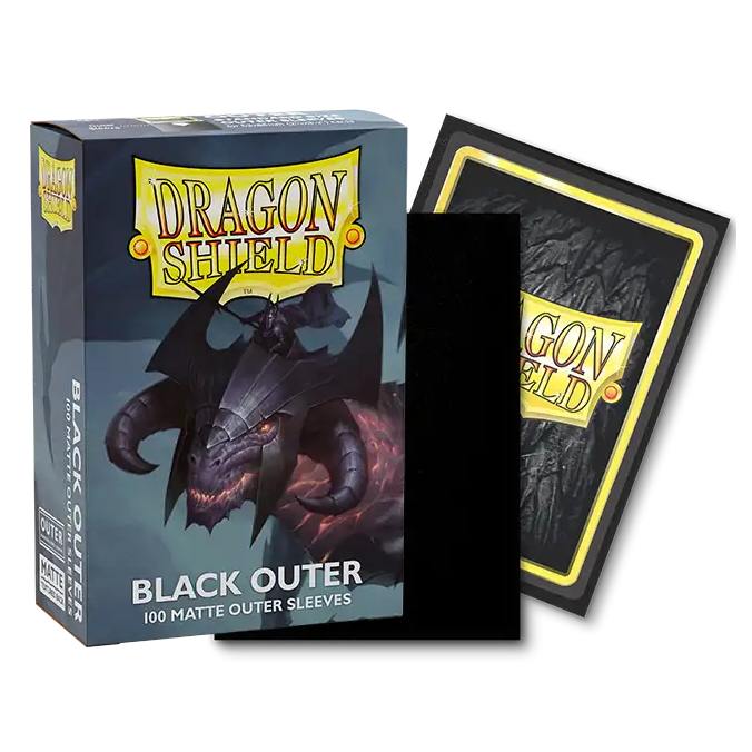 Dragon Shield: Black Matte Outer Sleeves (100 stk.)