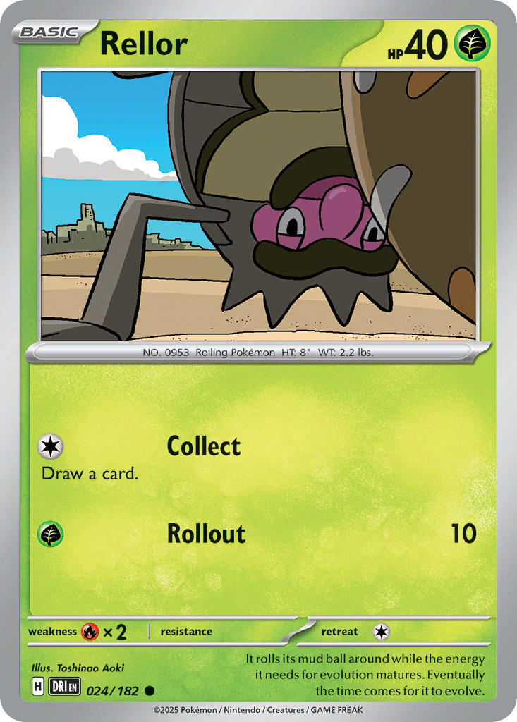 Rellor⁣ - Destined Rivals⁣ (Common)⁣ [024] English / Near Mint / Normal