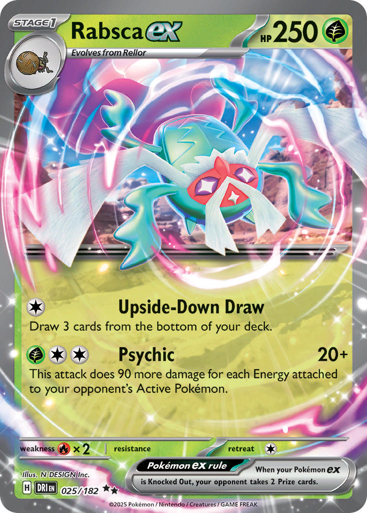 Rabsca ex⁣ - Destined Rivals⁣ (Double Rare)⁣ [025] English / Near Mint / Normal