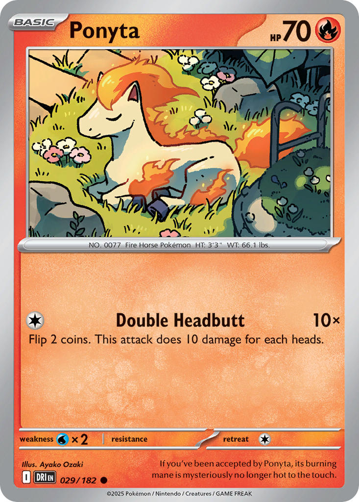 Ponyta⁣ - Destined Rivals⁣ (Common)⁣ [029] English / Near Mint / Normal