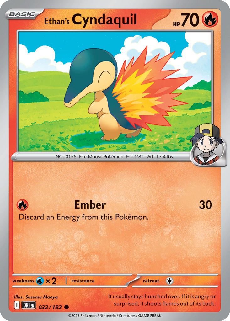 Ethan's Cyndaquil⁣ - Destined Rivals⁣ (Common)⁣ [032] English / Near Mint / Normal