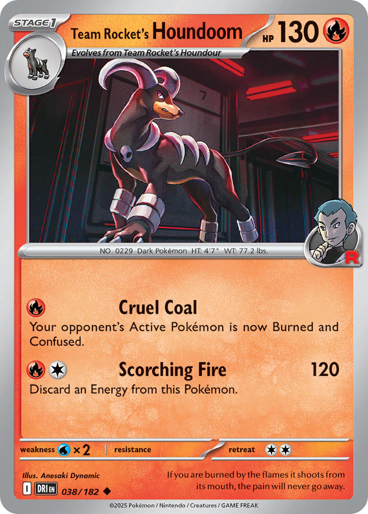 Team Rocket's Houndoom⁣ - Destined Rivals⁣ (Uncommon)⁣ [038] English / Near Mint / Normal