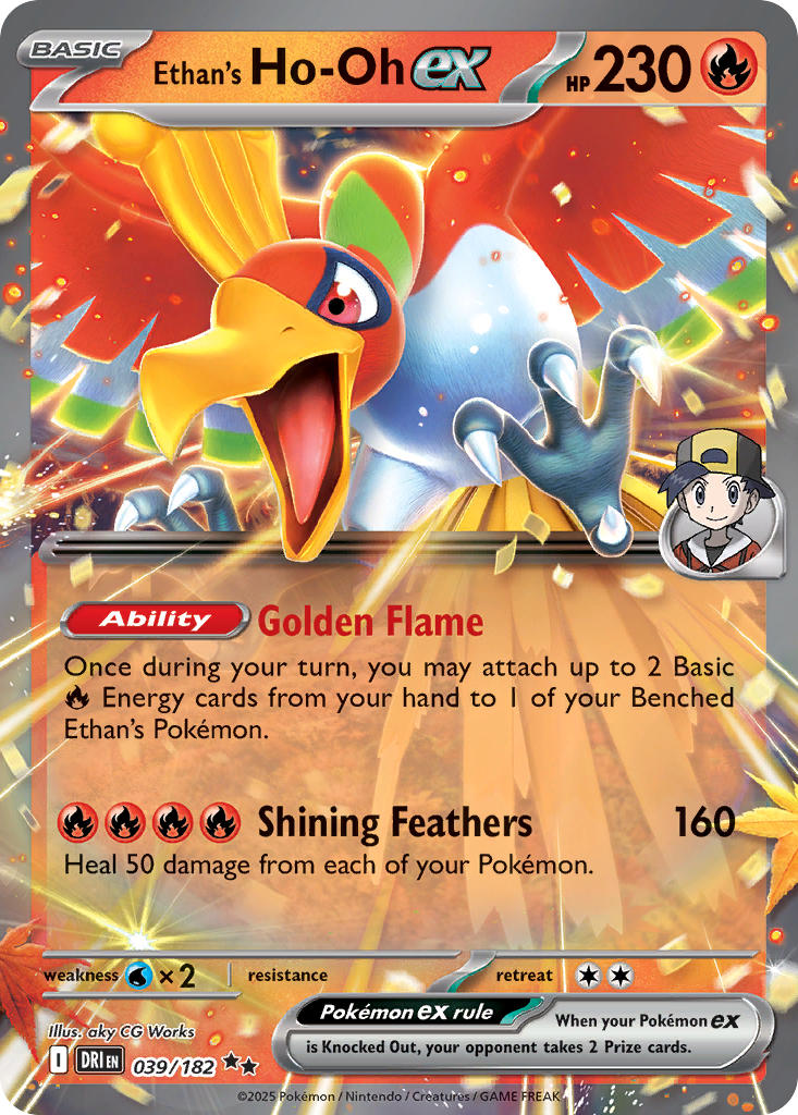 Ethan's Ho-Oh ex⁣ - Destined Rivals⁣ (Double Rare)⁣ [039] English / Near Mint / Normal