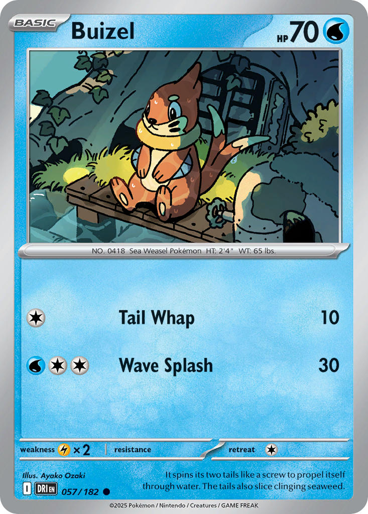 Buizel⁣ - Destined Rivals⁣ (Common)⁣ [057] – Matraws