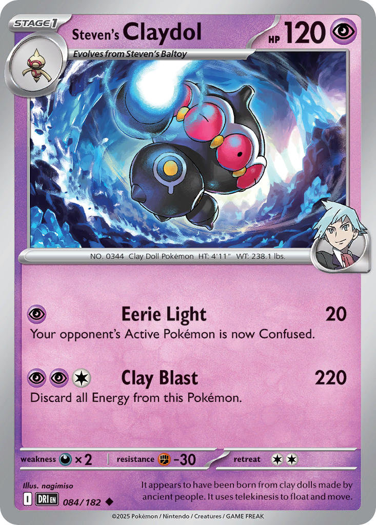 Steven's Claydol⁣ - Destined Rivals⁣ (Uncommon)⁣ [084] English / Near Mint / Normal