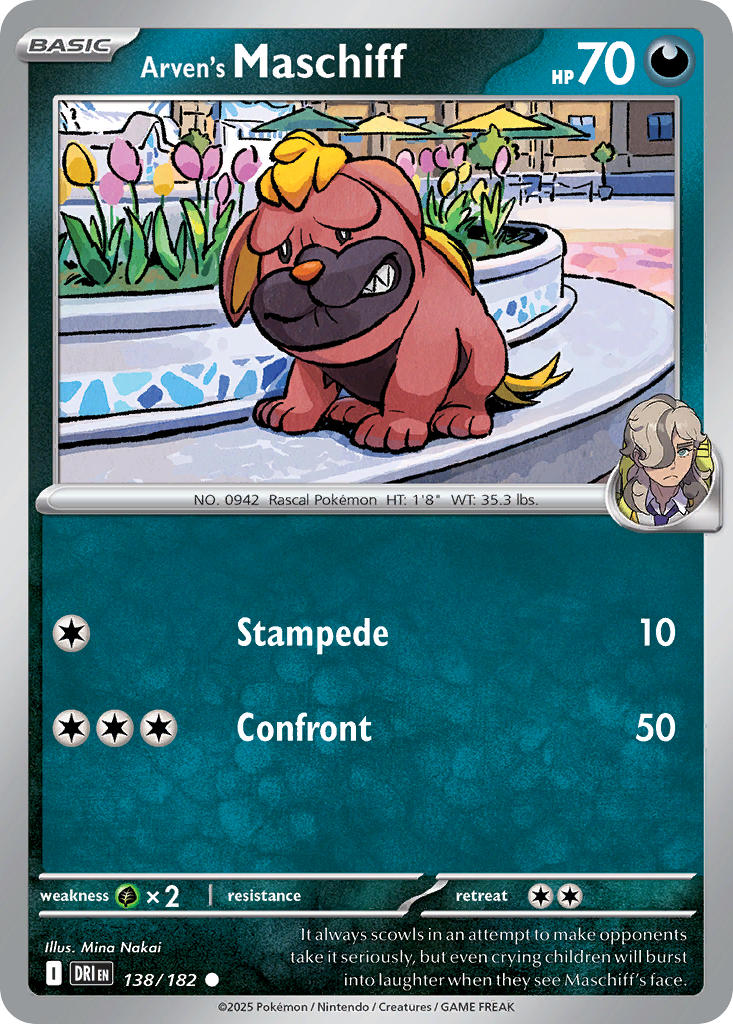 Arven's Maschiff⁣ - Destined Rivals⁣ (Common)⁣ [138] English / Near Mint / Normal