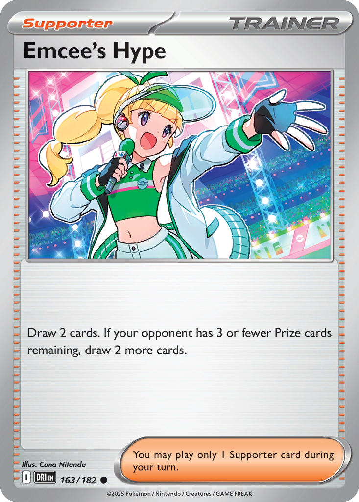 Emcee's Hype⁣ - Destined Rivals⁣ (Common)⁣ [163] English / Near Mint / Reverse-Holo Normal